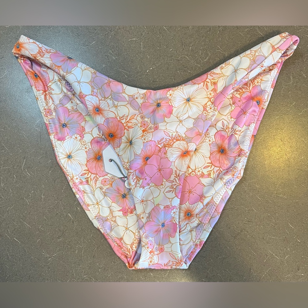 Peixoto Shelley Full Floral Bikini Swim Bottom In Jasmine NWT Size Medium
